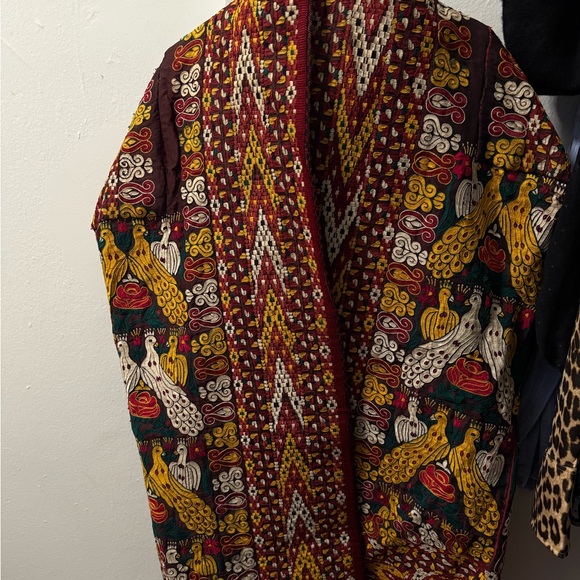 Vintage Handmade Central Asian Colorful Patterned Coat/Hanging/Shawl